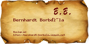 Bernhardt Borbála névjegykártya