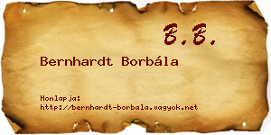 Bernhardt Borbála névjegykártya